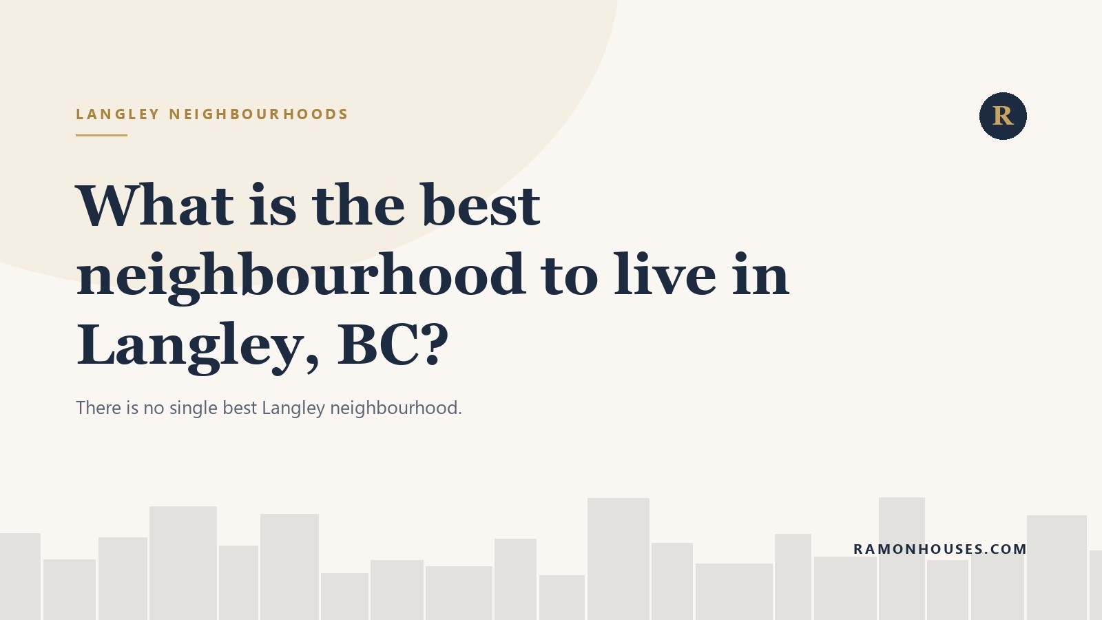 What is the best neighbourhood to live in Langley, BC?