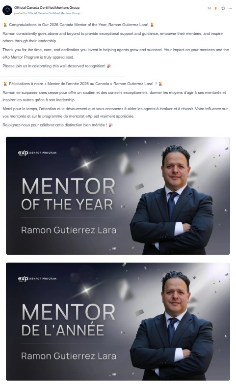 2026 Canada Mentor of the Year
