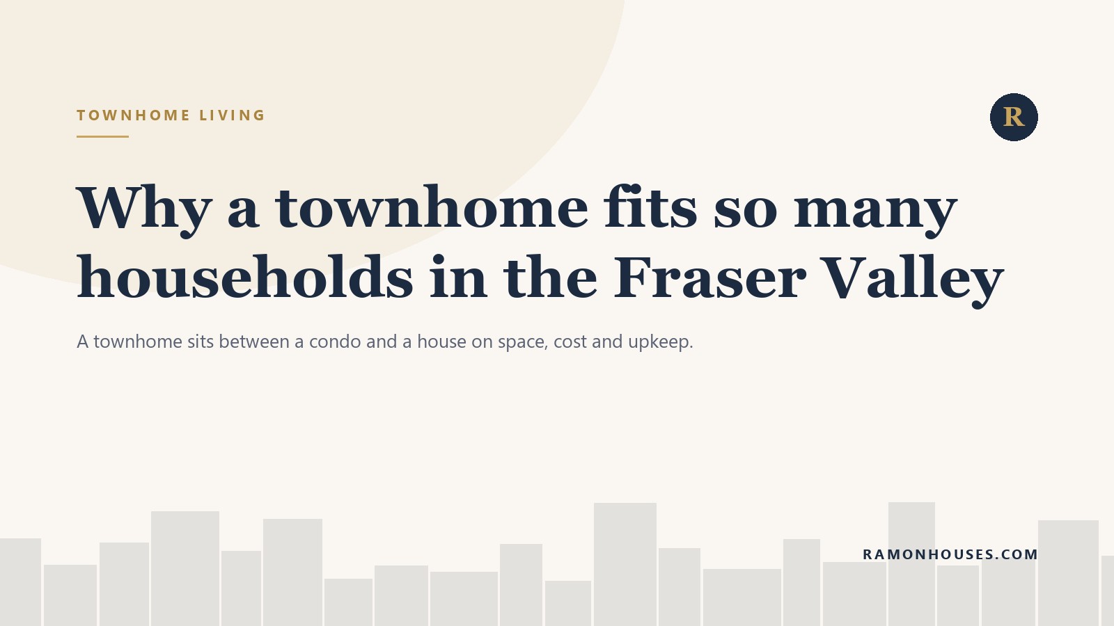 Why a townhome fits so many households in the Fraser Valley